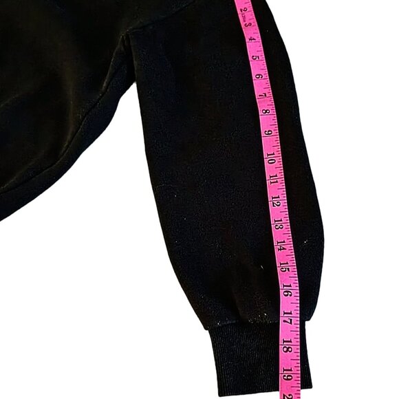 Black Drippy Smiley Face Sweatshirt – Medium Pastel Graphic - Picture 6 of 8